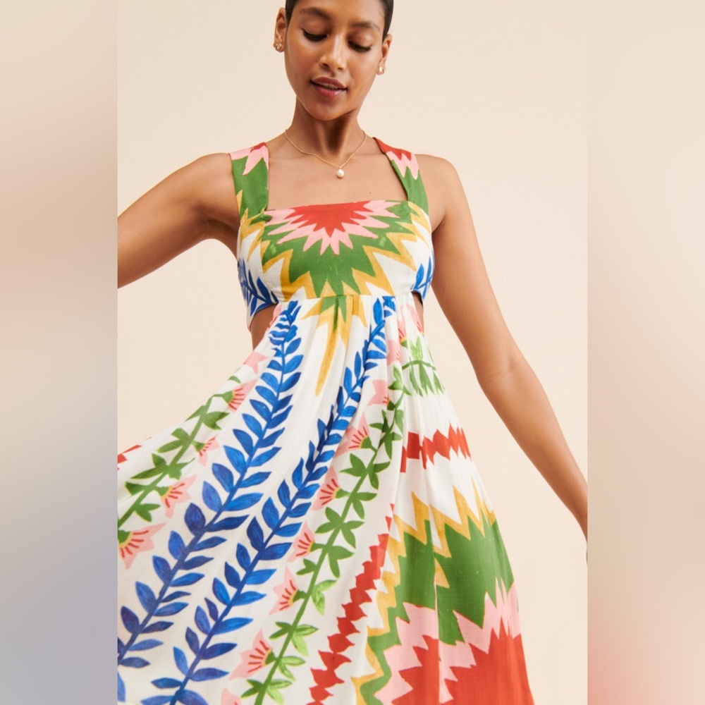Incerti for Anthropologie Cut Out Bandeau Maxi Dress Size XS - Picture 2 of 12